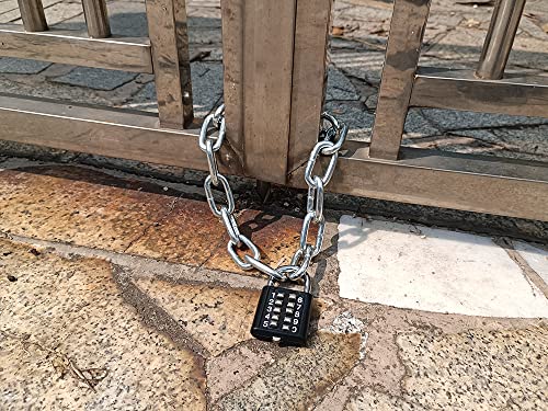 Zeng Bike Chain Lock,With Combination Lock And Tempered Chain For Motorcycles, Bike, Generator, Gates,Outdoor Furniture(6X500Mm) #TOP3