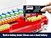 Battery Organizer Storage Holder Box Case with Tester, New Ultra-Large 285+Batteries Double-Sided Variety Pack, Holds AA AAA 4A C D 9V 3V Button Cell Lithium18650 CR2 CR123 CR1632 LR44 - Red