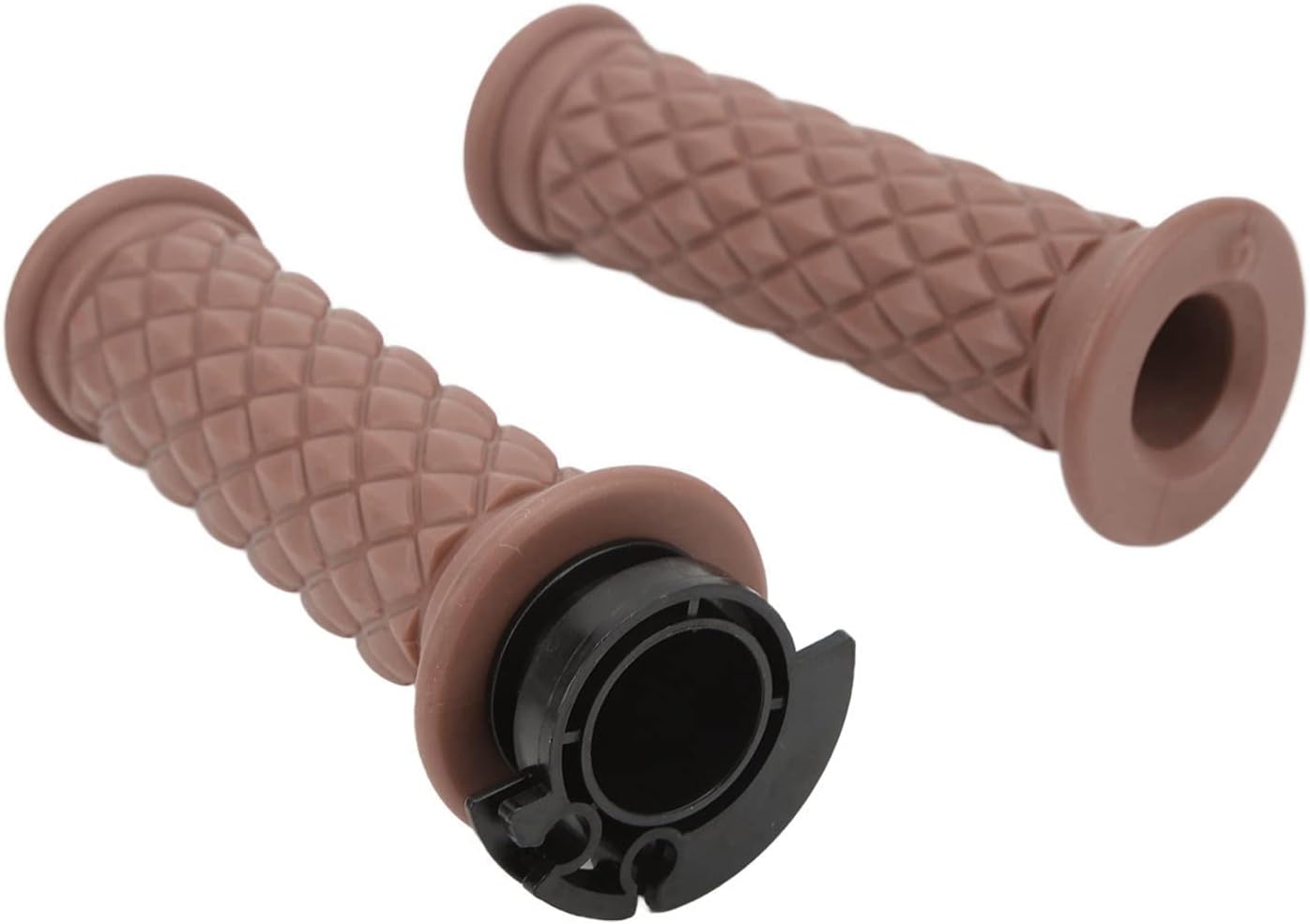 Para 22 Mm Uchwyt Przepustnicy Chwyt Wygodny Chwyt Dopasowany do Skutera GY6 125C Czerwony Uchwyt Przepustnicy Gripsmotorcycle Hextbarniversal Motorcycle Hevermebarmotorbike (BROWN)