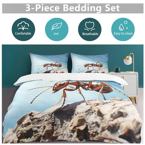 Housse de couette motif 3D Fourmi pour une chambre moderne et cocooning - 6