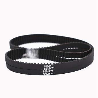 Timing Belt STS STD 3M S3M Timing Belts,Width 3mm,6mm,9mm,15mm,Rubber Belts,Length:351mm,357mm,360mm,363mm,366mm Rubber Drive Belt(363mm,1PC_3MM)