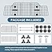 FEED GARDEN Dog Car Barrier for SUVs, Adjustable Universal-Fit Heavy-Duty Wire Mesh Pet Divider for Vehicles, Trucks, Vans, Car Accessories Safety Travel, Triple Folding (36.6
