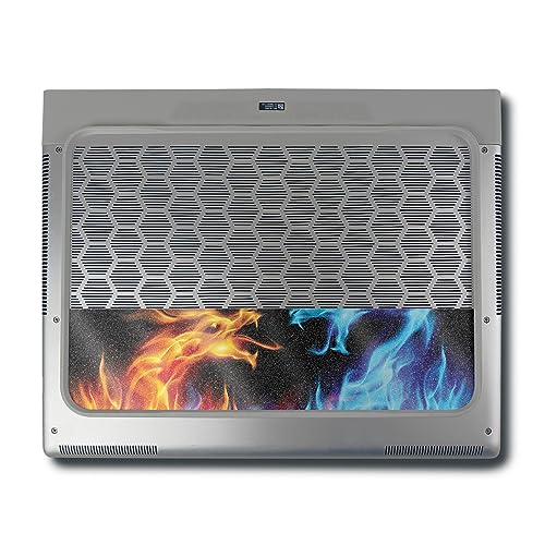 Image of MightySkins Glossy Glitter Skin Compatible With Alienware X16 R1 (2023) Full Wrap Kit - Dueling Dragons | Protective Durable High-Gloss Glitter Finish | Easy To Apply & Change Styles | Made in the USA