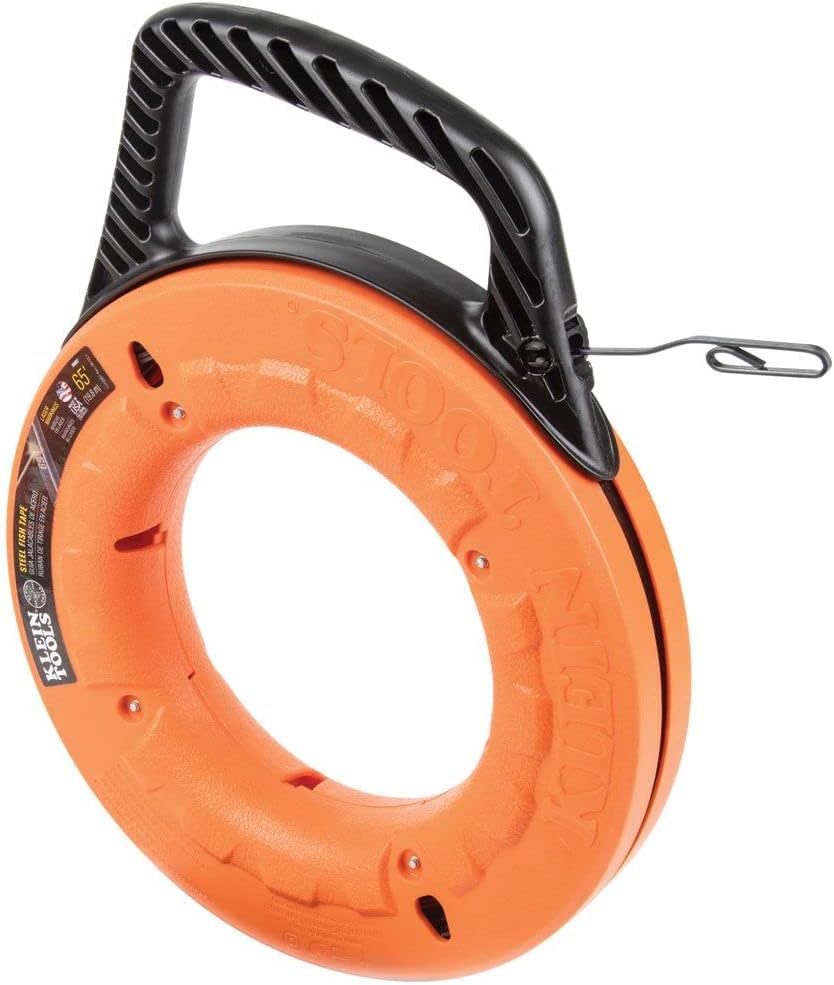 Klein Tools 56002 Electrical Fish Tape, 65Foot Long x 1/8Inch Wide