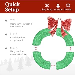Bestchoiceproducts36inprelitoutdoorchristmaswreathdecorationledmetalholidaydecorforhomew120lightsbowgreenred Urban Country Home Decor Best choice products 36in pre lit outdoor christmas wreath decoration led metal holiday decor for home w 120 lights bow greenred urban country home decor