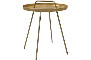 Grand Patio Outdoor Side Table with Handle - Portable Small End Table...