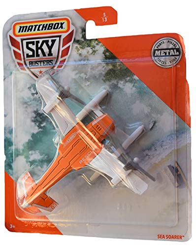 Matchbox Sky Busters Sea Soarer 5/13, Orange with White Wings