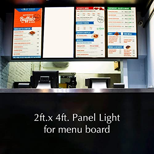 Esenlite 2X4 Led Flat Panel Light, Backlit 50W 6500 Lumen Cct Color 3000K-5000K Dimmable 2.4G Wireless Control Drop T-Bar Ceiling Surface Hanging Residential Commercial Industrial Ul Dlc, 8 Pack #TOP7