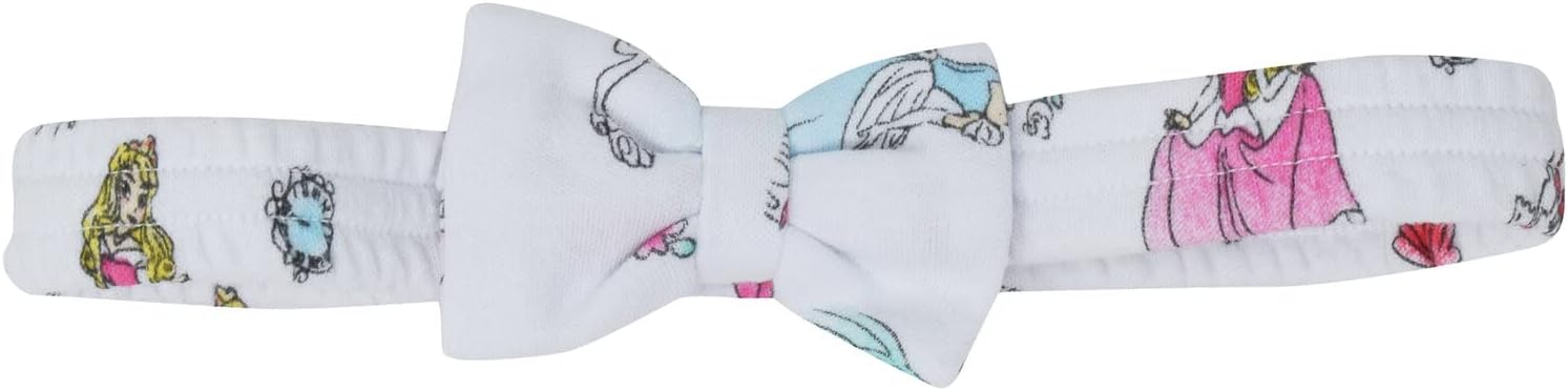 Disney Princess Ariel Cinderella Aurora Baby Girls Bodysuits and Headband Newborn to Infant