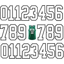 Fanbay 22 Pieces Iron Heat Transfer Number 0 to 9 for Sports T-Shirt Jersey Football Baseball,Team t-Shirt