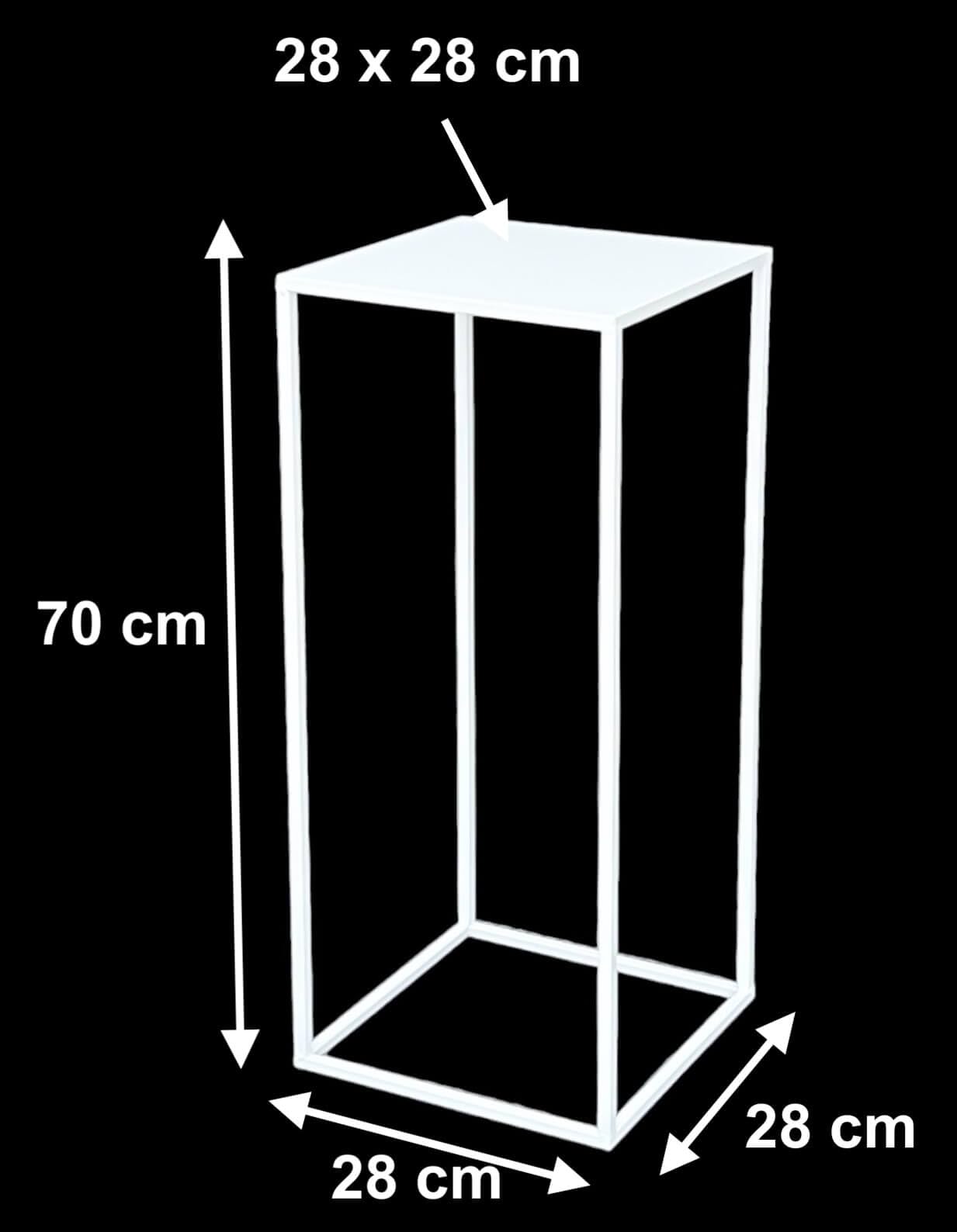 DanDiBo Sgabello per fiori con vaso in metallo oro nero S 47 cm