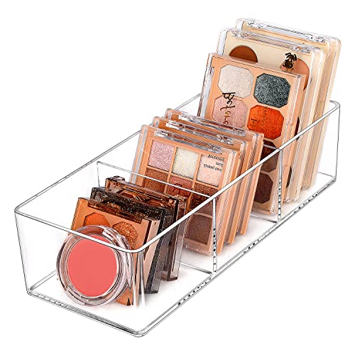 JessLab Acrylic Organizers, Bathroom Organizer for Drawer, Cosmetic Display Cases for Vanity, Countertop, Desk, Kitchen, and Makeup Storage, 3-Section