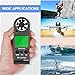 HOLDPEAK Pocket Anemometer Handheld Digital Wind Speed Meter Gauge Air Flow Velocity Temperature Measuring Device for Outdoor Sailing Surfing Drone Flying Golf Shooting HVAC 816B