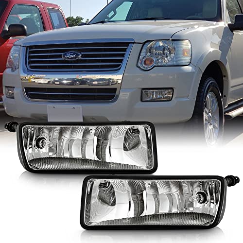 ACANII - For 2006-2010 Ford Explorer 07-10 Sport Trac Bumper Fog Lights w/Bulbs Assembly Driver & Passenger Side