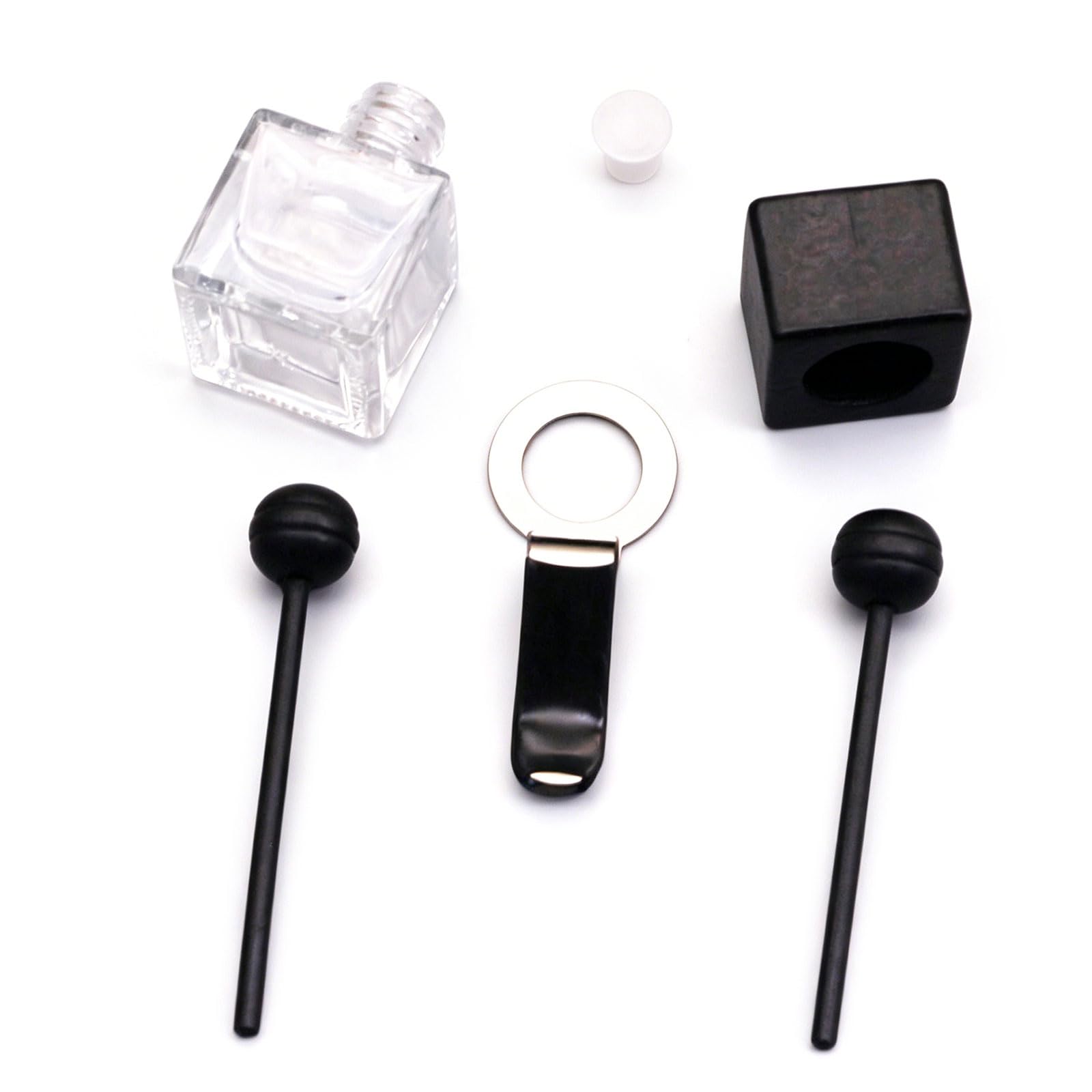 Weight 8ML Glass Car Vent Perfumes Bottle Essential Oil Diffuser Bottle for Long Lasting Scent Diffusion Perfumes Diffuser Vials