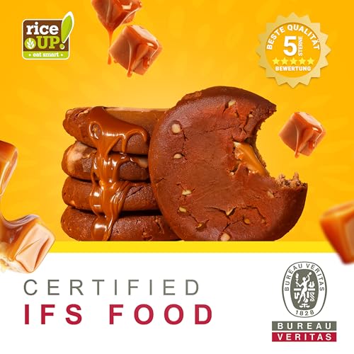 Protein Cookies RiceUP! Eat Smart mit Kollagen und Toffee-Caramel-Geschmack