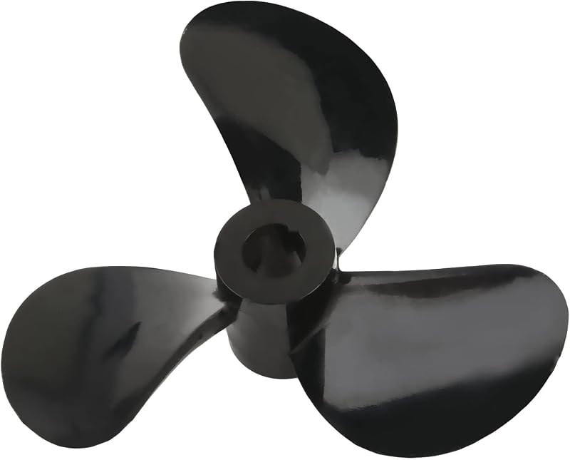 Heyiarbeit RC Boat Propeller, 3-Blade, 4mm Hole, 40mm OD, CCW Pitch 1.4 | High Strength Plastic, for Racing & Marine Hobbyists, RC Model Boat Replacement