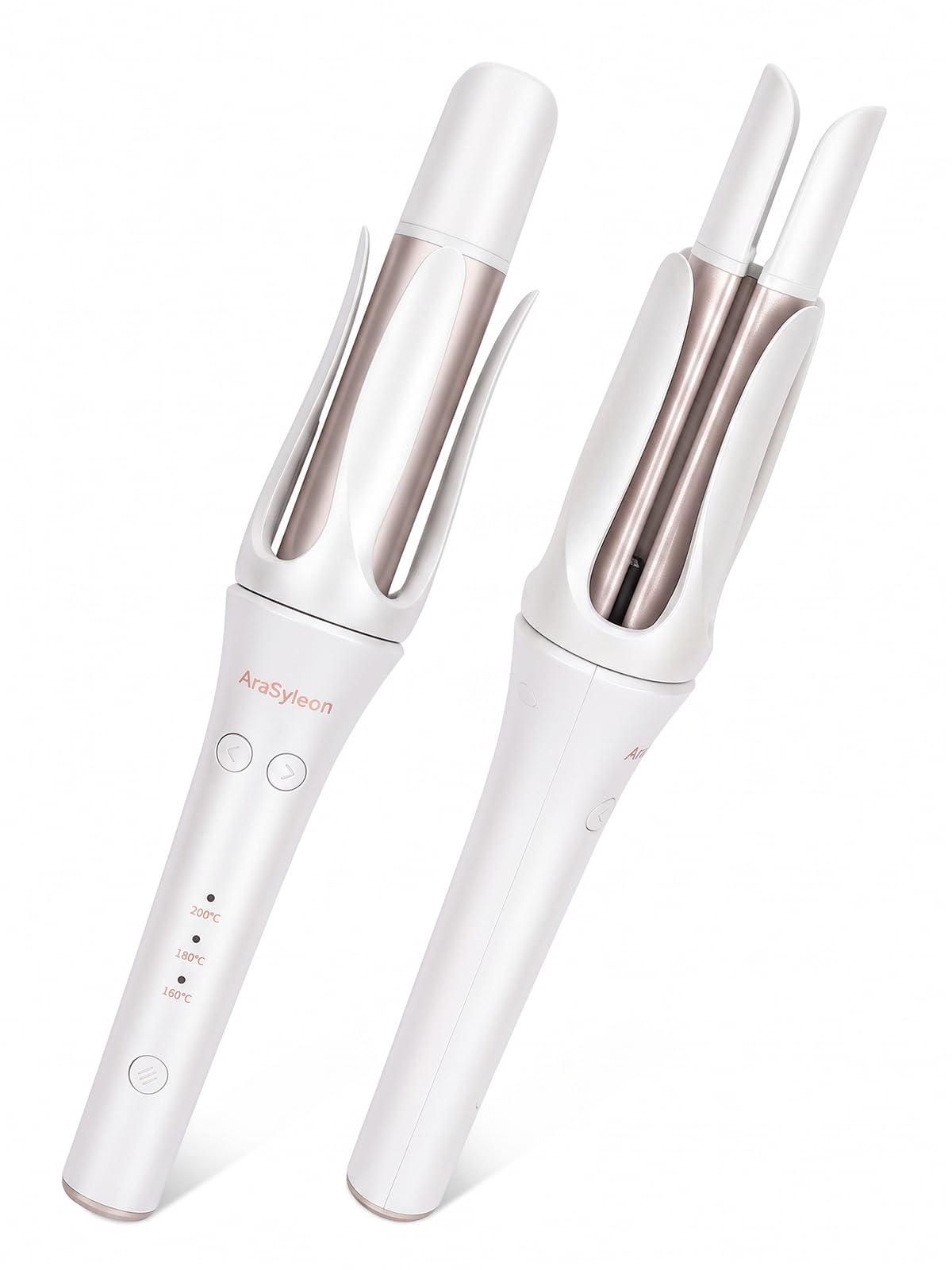 Photo 1 of Automatic Hair Curler Rotating Negative Ion Curling Iron, White