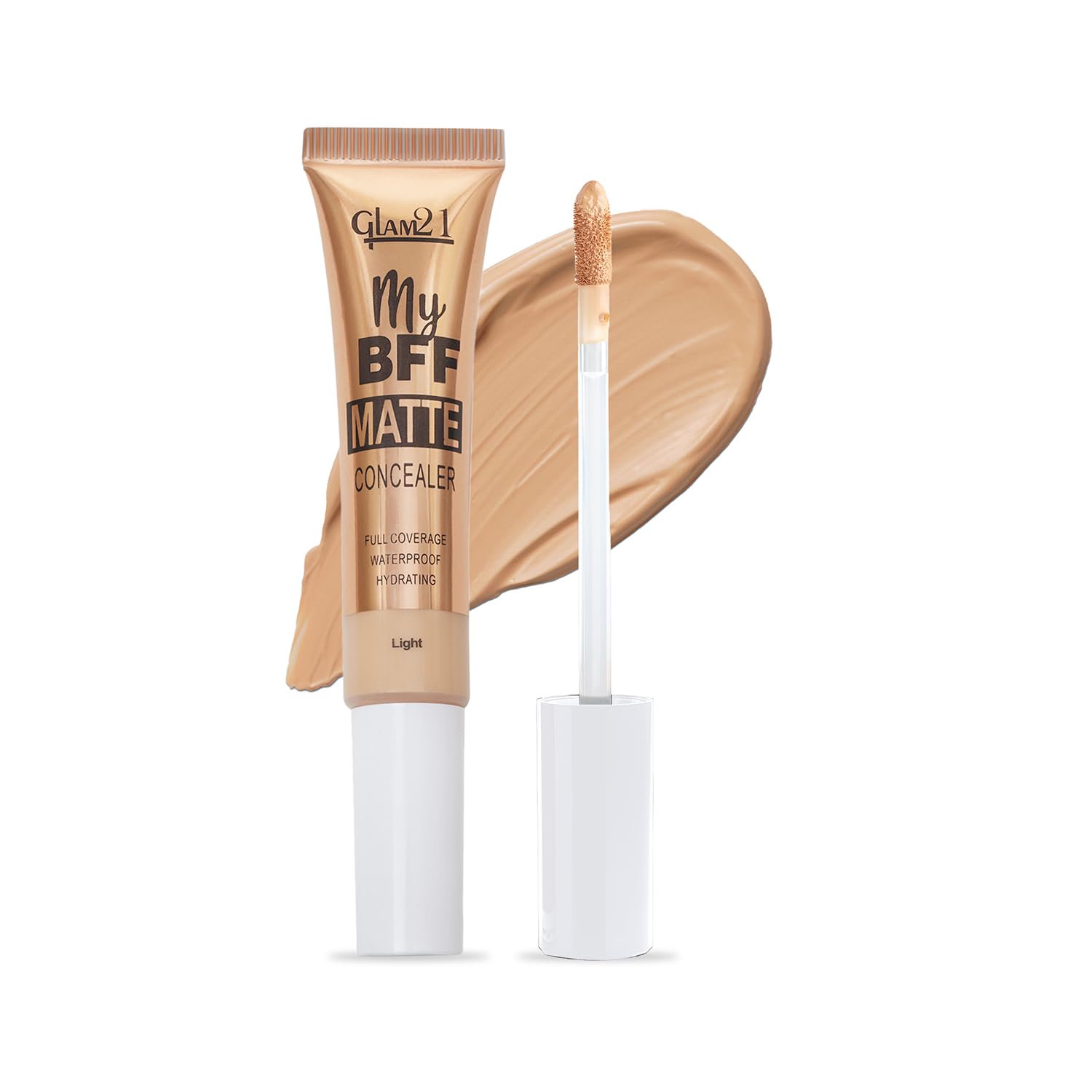 Glam21 My BFF Matte Concealer|Full Coverage, Waterproof, Hydrating |Lightweight, Long Wearing Formula For All Skin Tone Matte Finish|Light-8gm-image-12
