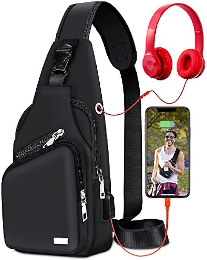 Codoule Waterproof Sling Bag Crossbody Backpack for Men Women Sling Backpack Hiking Daypack Multipurpose Cross Body Chest Bag