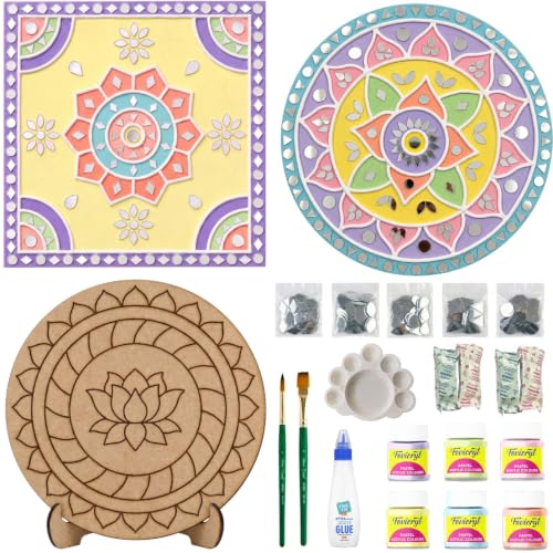 Image of ImagiVibe DIY Lippan Art Kit | Indian Folk Art & Craft Painting Actvity Kit