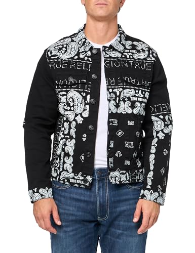 Image of True Religion Men's Jimmy Jacket Discharge Bandana, Black