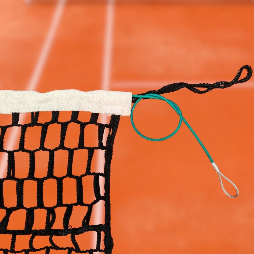 Rete Tennis Regolamentare da gara con nastro superiore in cotone - filo mm 4