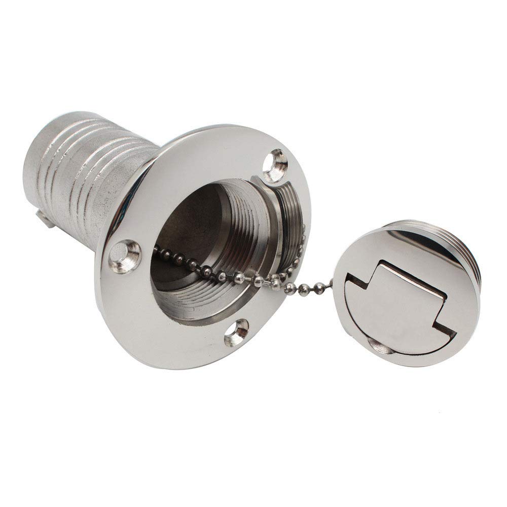 Fauhapyway Edelstahl-Tankdeckel 5,1 Cm - Mit Sicherheitskette Für Boote Und Yachten