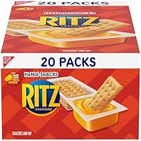 Handi-Snacks RITZ Crackers 'N Cheesy Dip Snack Packs, School Snacks, 20 Snack Packs