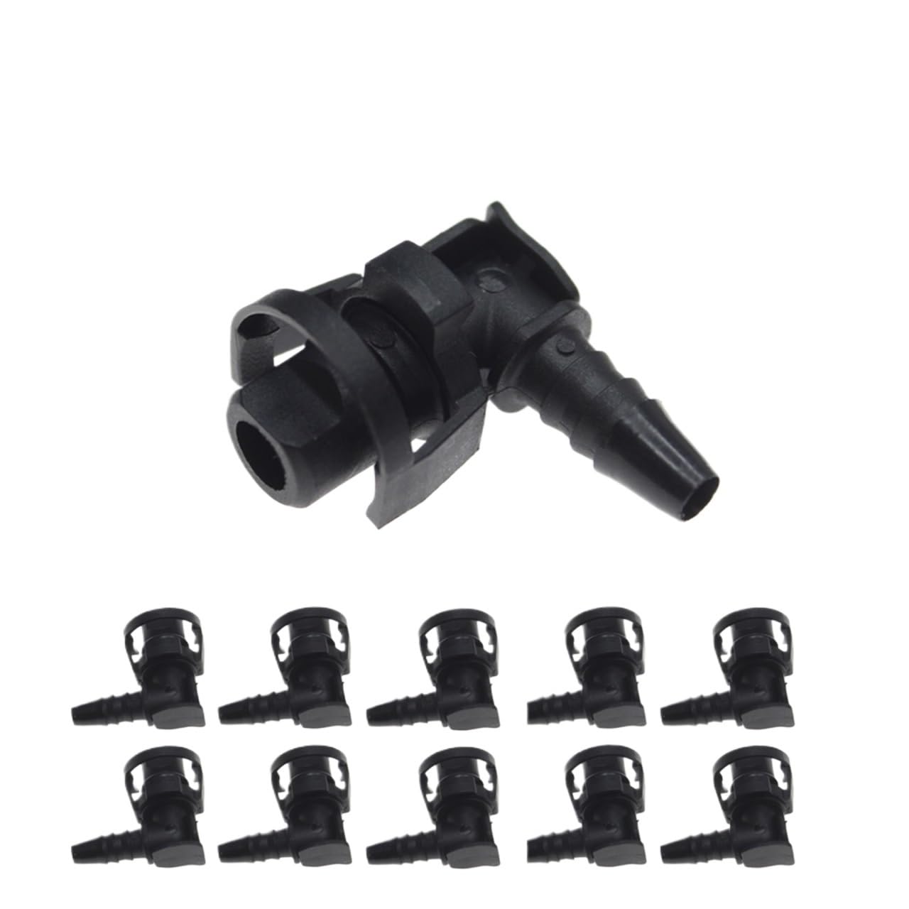 QEOQWQB ID6 11MM Quick Connector for N//O//R//M//A Car Radiator Reservoir Coolant Fast Plug Joint(10 PCS Elbow)