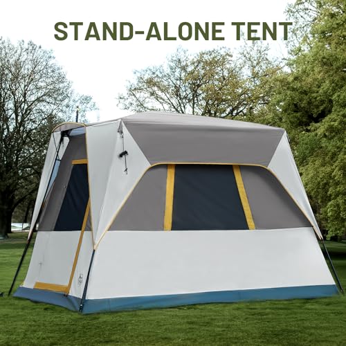 TIMBER RIDGE 5 Person SUV Tent Weather Resistant Portable for Car SUV Van Camping, Includes Rainfly and Storage Bag, 10' W X 8' L X 7.1' H