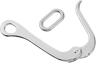INOOMP 1pc quick release hook Climbing Buckle hook stainless Life Rafts Hook Ship Hook Stainless Lifeboat Hook Link Hook Stainless Hook carabiner marine Stainless steel