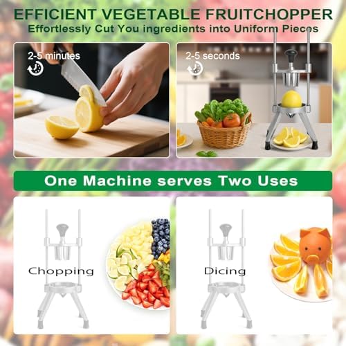 Cortador de frutas de limón y lima, cortador de acero inoxidable 304, cortador de frutas de 6/8 secciones para naranjas, herramienta de cocina fácil para uso doméstico y restaurante