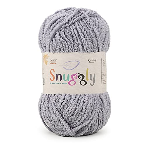 Image of Snuggly, 100% Polyester Yarn, Extra Soft Boucle Textured Yarn for Baby Articles, Shade No. SNG020