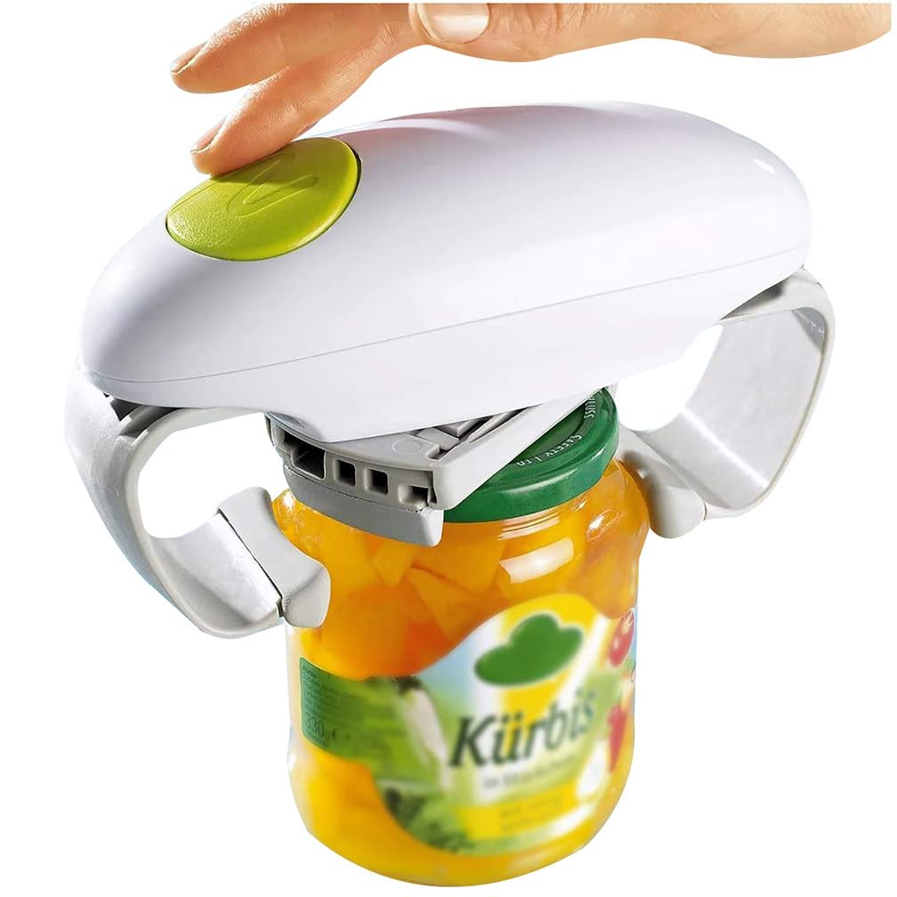 Jar Abrelatas Eléctrico, Abridor Jar Restaurante Automática para Personas Mayores con Artritis, Las Manos Débiles, Abrebotellas para Artríticas Manos