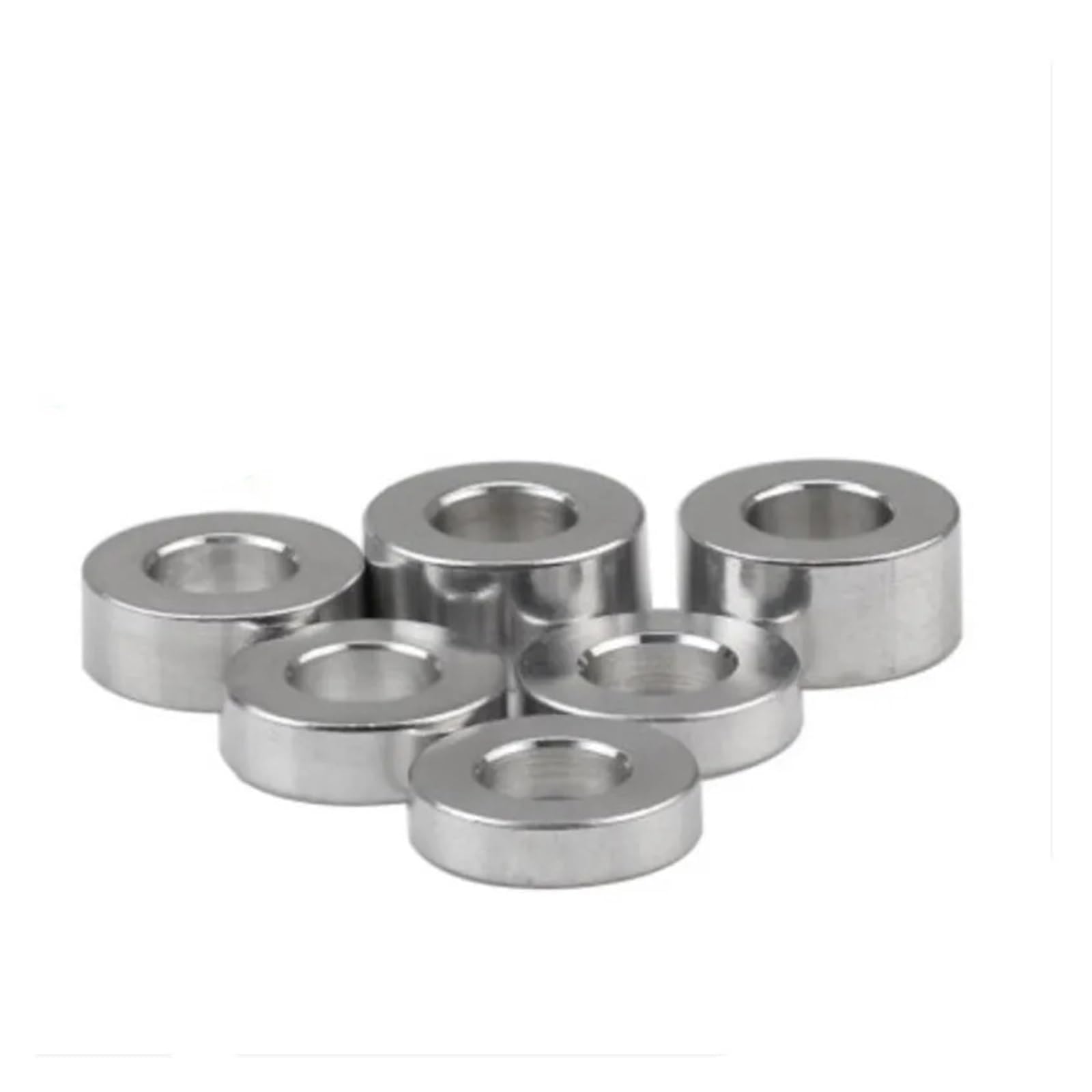 Distanziali in alluminio, 5-20 pezzi, boccola in alluminio, guarnizione M3-M10 piatta Wa (altezza 4 mm, M10, 5 pezzi)