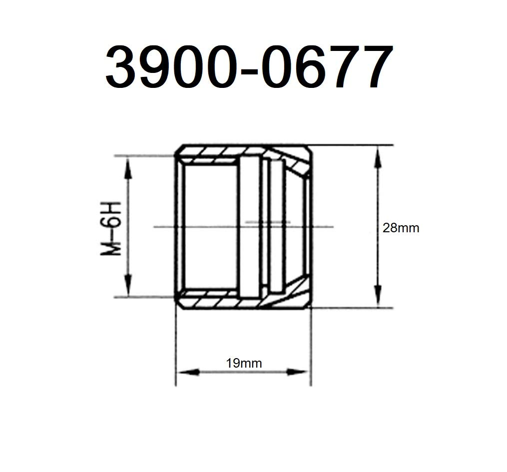 HHIP 3900-0677 Mini Collet Chuck Nut, M24 x 1 ER-20