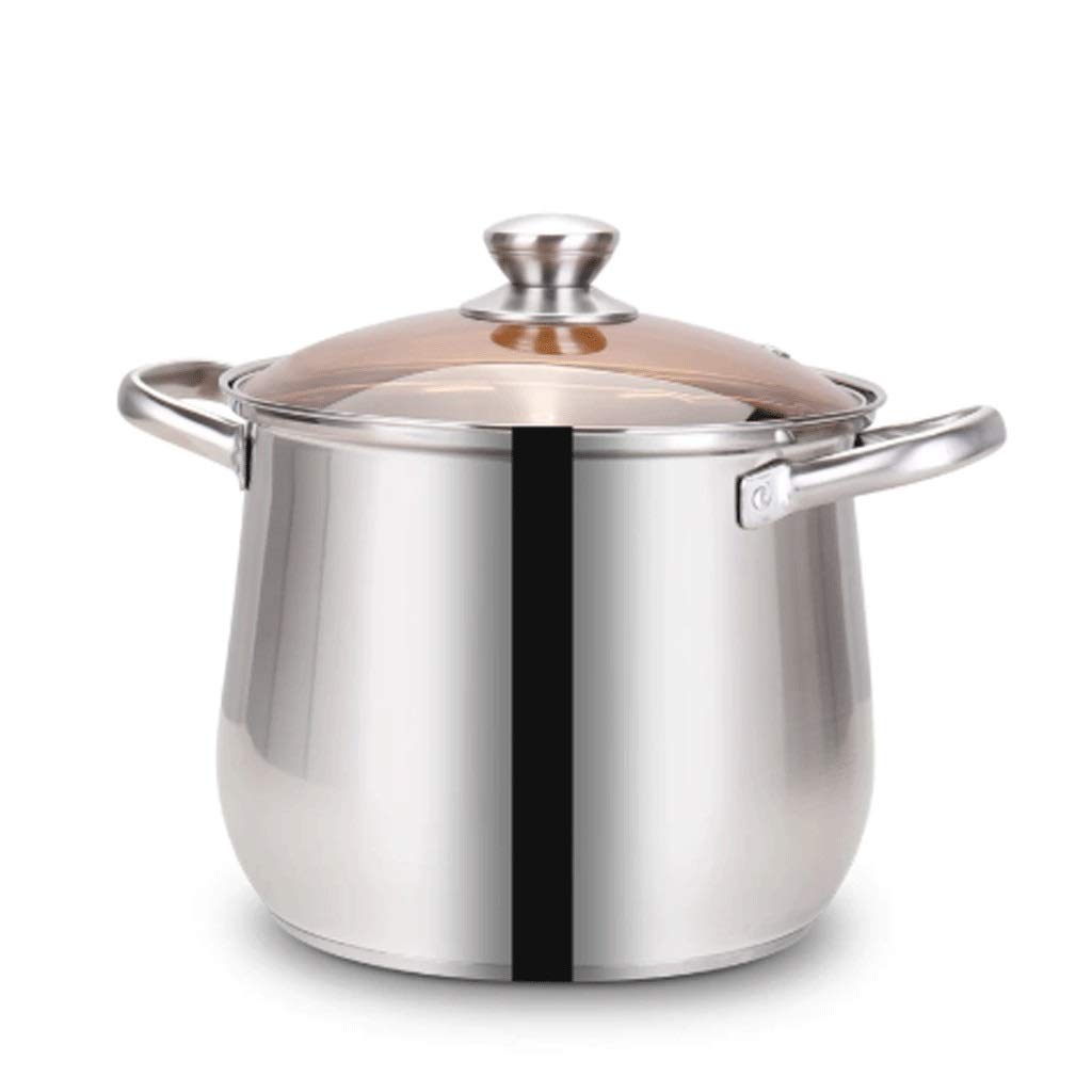 SaryEdge Pot Thickened 304 Stainless Steel Bottom Noodle Cooking Porridge Induction Cooker Wok Pan,