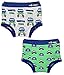 Toddler Boys Potty Training Pants with Padded Liner (3T, Cars-Grey Solid)