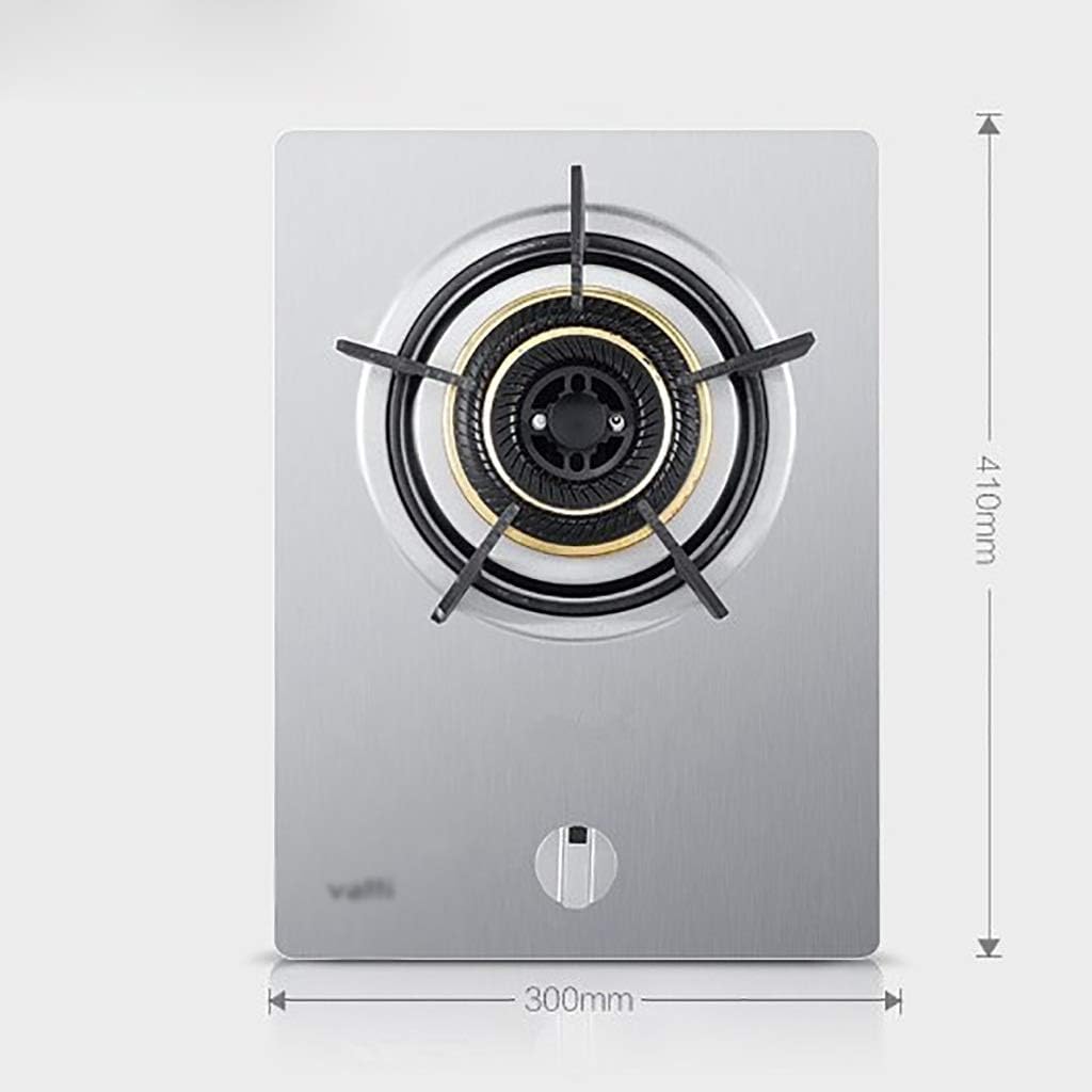 Gas Hob Cooker 43CM Gas Stove 1 Burners Cooker 4.2kw Fierce Fire with Table Top Hob&Cast Iron Stands Flame Failure Protection [Energy Class A] (Color : A Size : NG) (A NG)
