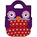 Spiegelburg 11456 - valigeria, contenitori, Borse, cestini - Shopping Bag Multiuso, Pieghevole e Riutilizzabile a Forma di Gufo, Civetta - Multicolore con Inserti Vari