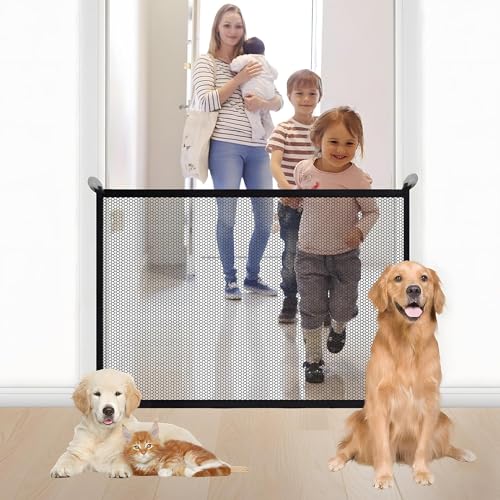Mesh-Dog-Gate-Pet-Gates-for-Stairs-Puppy-Gate-for-Doorway-Provides-A-Safe-Enclosure-for-Pets-to-Play-and-Rest-for-The-House-Indoor43-W-x-28-H