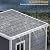 DWVO 5x4 FT Outdoor Storage Shed with Floor, All-Weather Resin Storage Shed with Lockable Door & Window, Waterproof Plastic Tool Storage for Garden, Backyard, Patio, Lawn, Gray