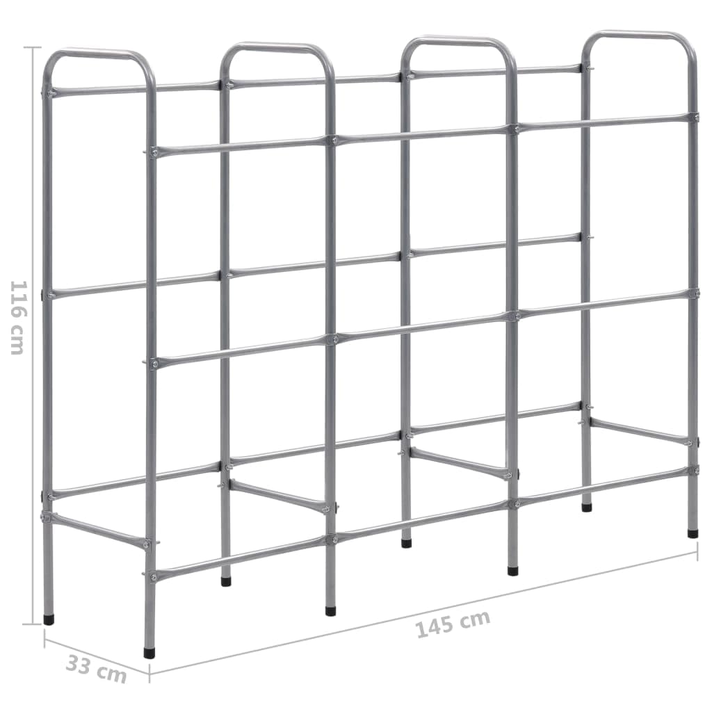 Générique Étagère de Rangement pour 9 caisses Argenté 145x33x116 cm Acier,Entreprise & Industrie,Stockage Industriel,Étagères industrielles,Argent,6.2 KG,285214