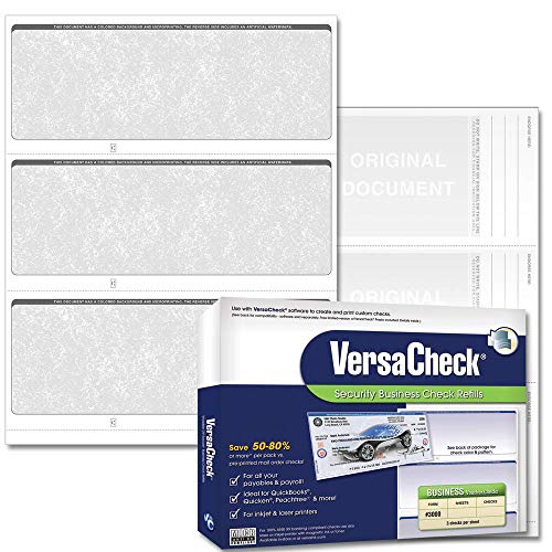 Chèque de sécurité VersaCheck 3000 gris pour éviter les erreurs de comptabilité