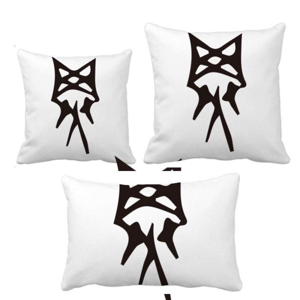 Parure de coussin alphabet chinois Luo DIYthinker pour deco salon