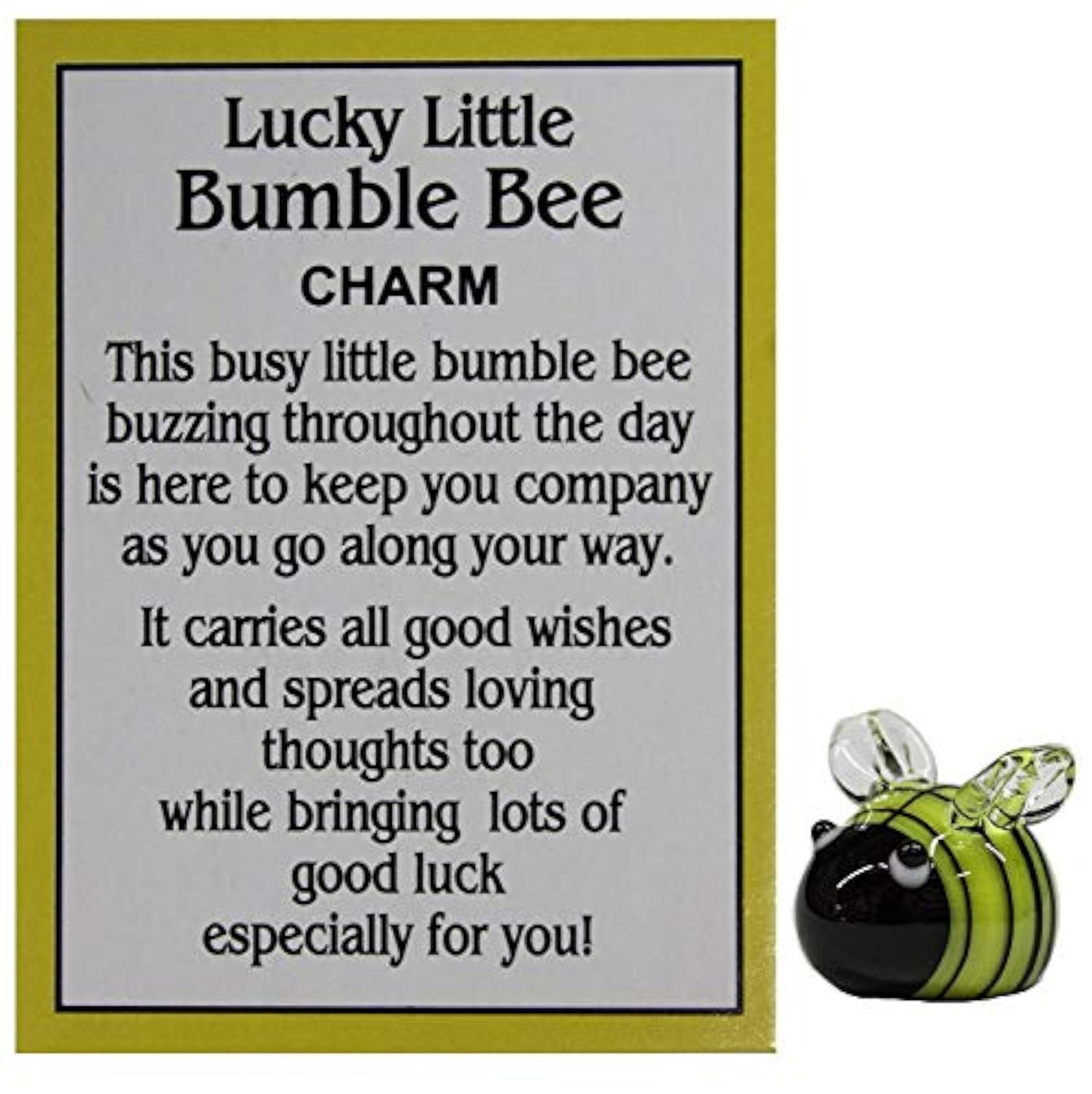 Lucky Little Bumble Bee Charm with Story Card