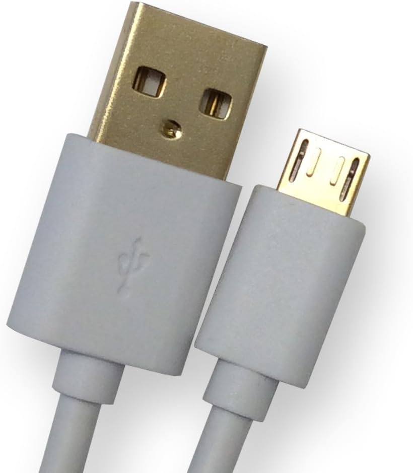 6Ft Hi-Speed Gold Plated Micro USB Data&Sync&Charging Cable for Samsung Galaxy S S2 S3 S4 S6 S7 Edge Plus Active Zoom Mini GT I9190 I9295 I9500 I9505 I9506 CDMA LTE A Duos Tab 2 3 4 A E Pro by IPAX®