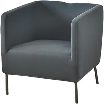 Square Tub Chair Covers Stretch Club Chair Slipcover Single Sofa Armchair Barrel Chair Protectors for Living Room Bar HotelDark Gray
