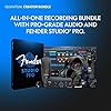 Fender Quantum Creator Bundle | Home Recording Kit with Quantum LT 2 USB-C Interface, M7 Condenser Microphone, HD7 Headphones, XLR Cable, Mic Stand, Fender Studio Pro, Beginner Studio Bundle #3